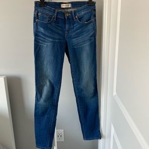 MADEWELL Skinny denim with Zipper Hem